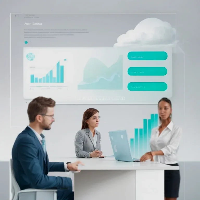 Illustration of AI business model and workflow